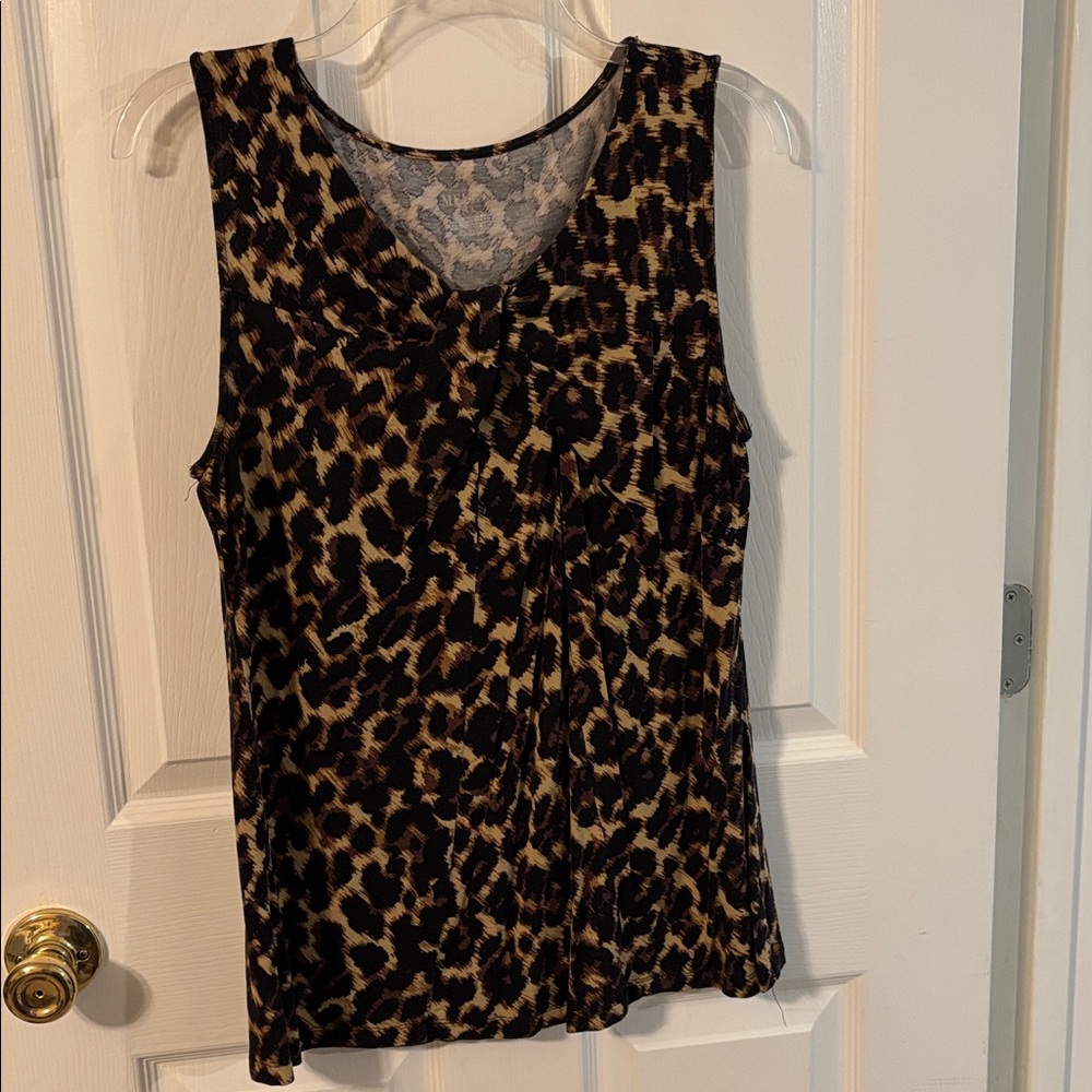Large Merona Gray Patterned Tank Top